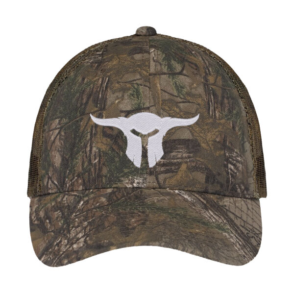 Embroidered Camouflage Mesh Ball Cap Thumbnail