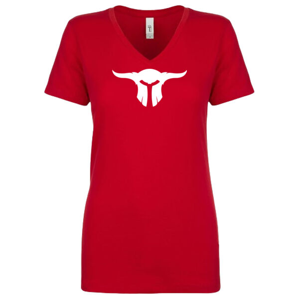 (NEW) Barbarian Bar Relaxed Jersey V-Neck (Red) Thumbnail