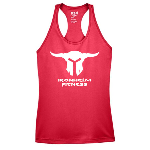 IRONHELM Fitness Racerback Tank (Sport Red) Thumbnail