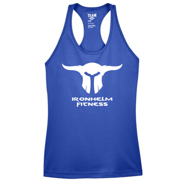 IRONHELM Fitness Racerback Tank (Sport Royal) Thumbnail